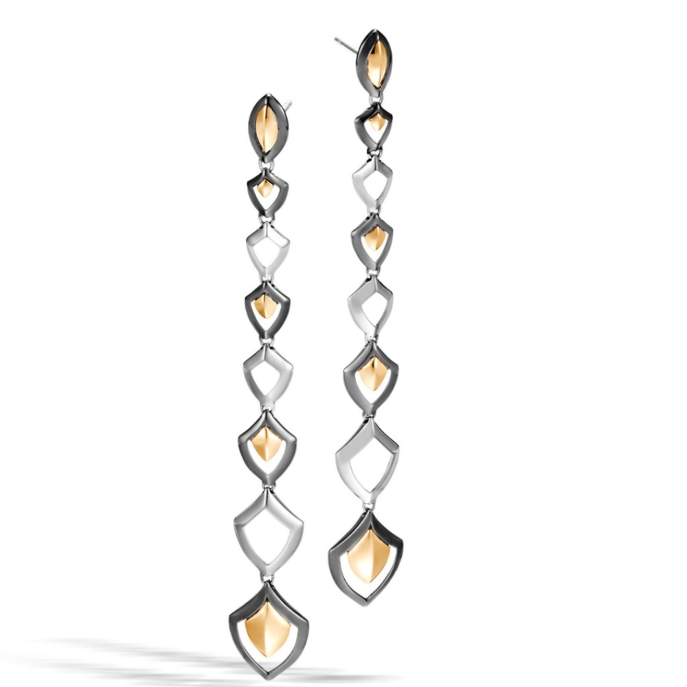 Legends Naga Two Tone Drop Earrings